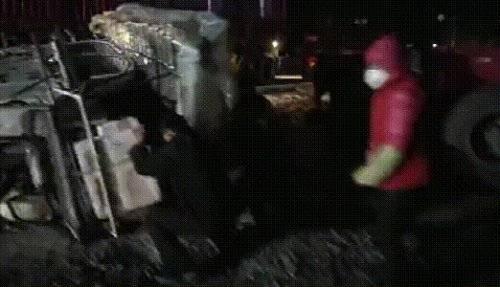 大爷翻车吃瓜图片高清视频,高清视频记录惊险一幕